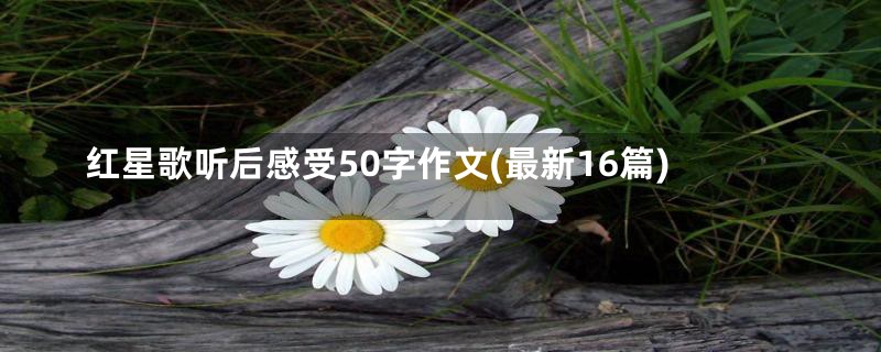 红星歌听后感受50字作文(最新16篇)