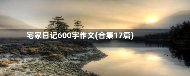 宅家日记600字作文(合集17篇)