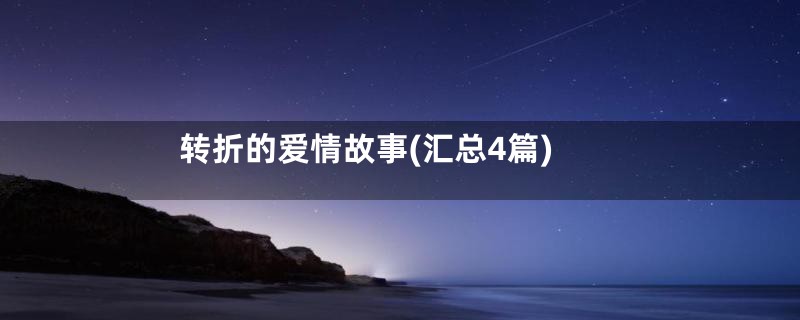 转折的爱情故事(汇总4篇)