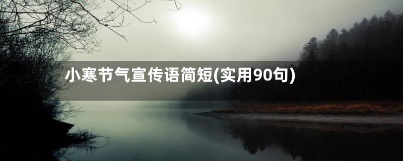 小寒节气宣传语简短(实用90句)