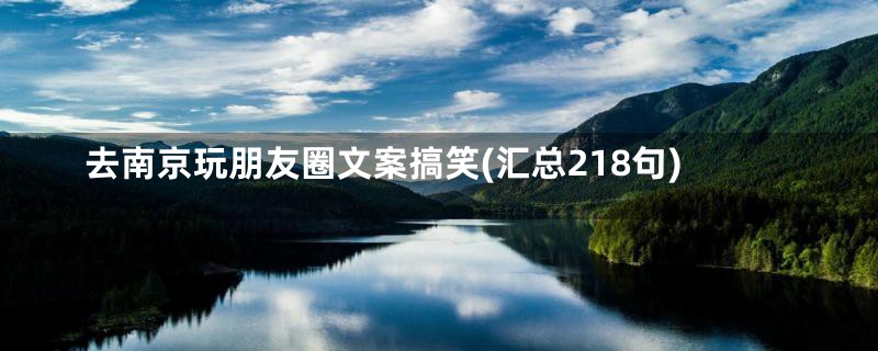 去南京玩朋友圈文案搞笑(汇总218句)