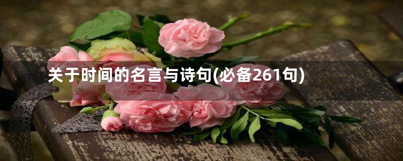 关于时间的名言与诗句(必备261句)