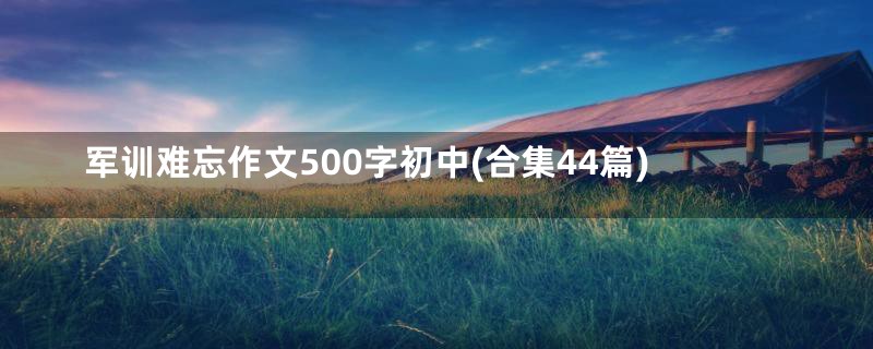 军训难忘作文500字初中(合集44篇)