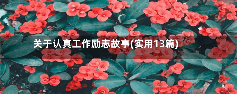 关于认真工作励志故事(实用13篇)