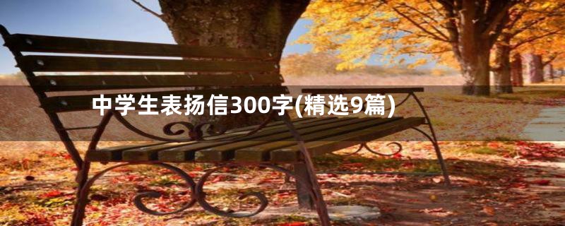 中学生表扬信300字(精选9篇)