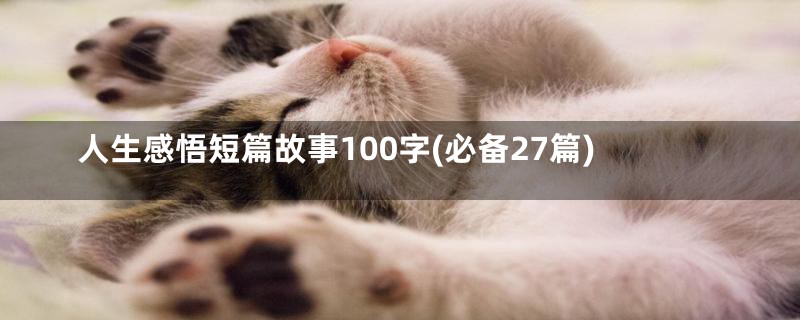 人生感悟短篇故事100字(必备27篇)