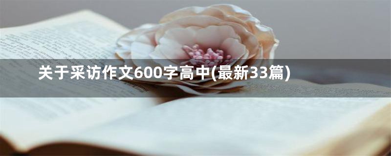 关于采访作文600字高中(最新33篇)