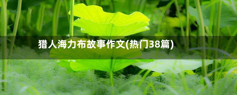 猎人海力布故事作文(热门38篇)