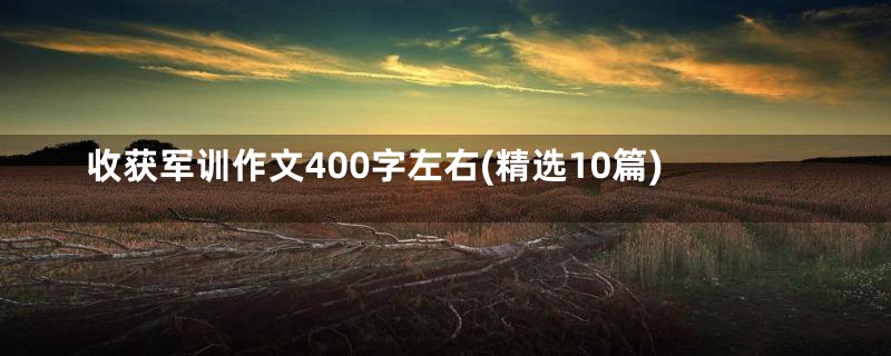 收获军训作文400字左右(精选10篇)