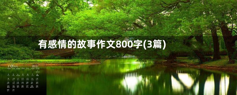 有感情的故事作文800字(3篇)