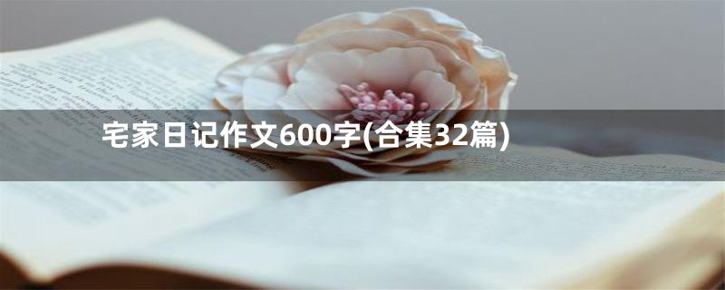 宅家日记作文600字(合集32篇)