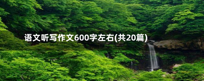 语文听写作文600字左右(共20篇)