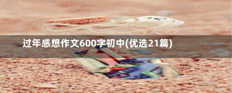 过年感想作文600字初中(优选21篇)