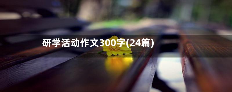 研学活动作文300字(24篇)