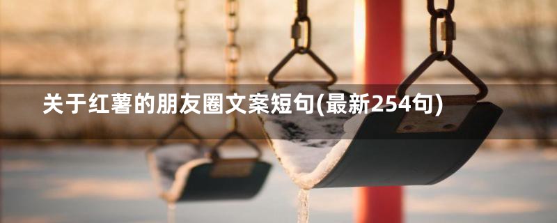 关于红薯的朋友圈文案短句(最新254句)