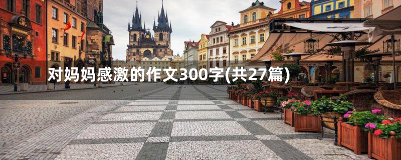 对妈妈感激的作文300字(共27篇)