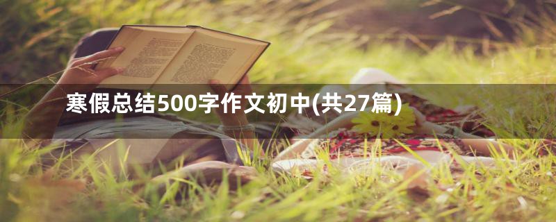 寒假总结500字作文初中(共27篇)