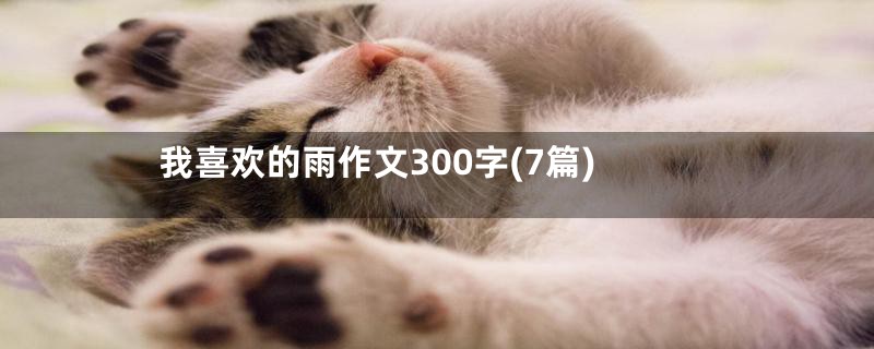 我喜欢的雨作文300字(7篇)