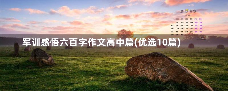 军训感悟六百字作文高中篇(优选10篇)