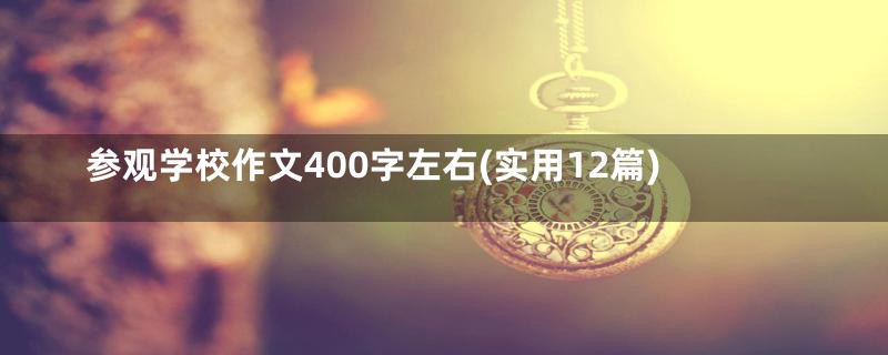 参观学校作文400字左右(实用12篇)