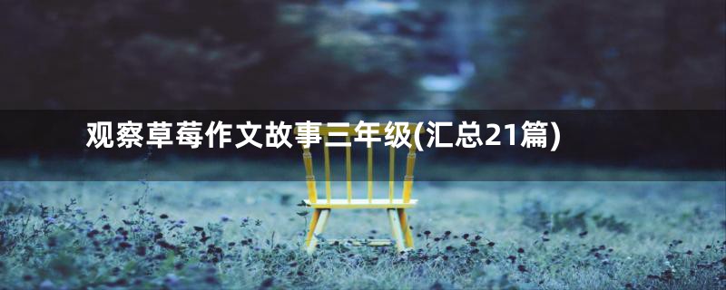 观察草莓作文故事三年级(汇总21篇)