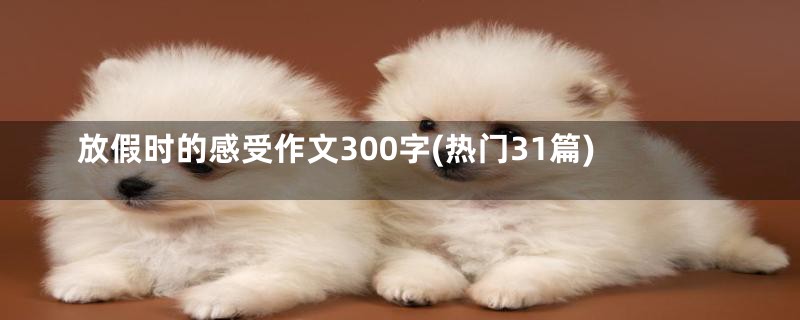 放假时的感受作文300字(热门31篇)