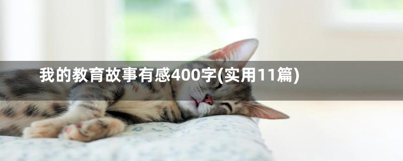 我的教育故事有感400字(实用11篇)