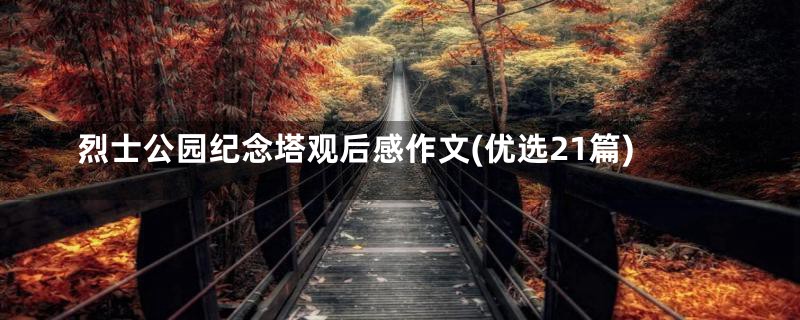 烈士公园纪念塔观后感作文(优选21篇)