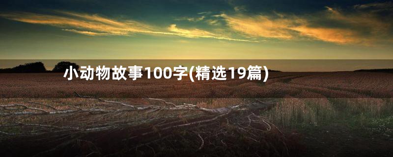 小动物故事100字(精选19篇)