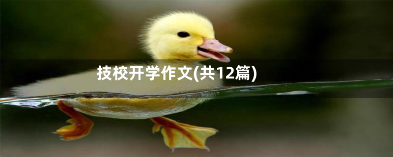 技校开学作文(共12篇)