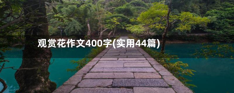 观赏花作文400字(实用44篇)