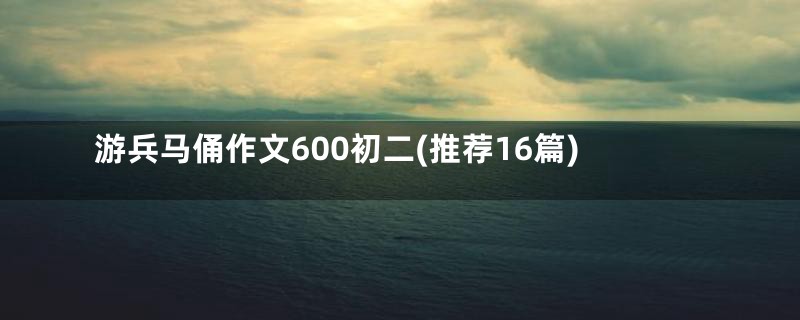 游兵马俑作文600初二(推荐16篇)