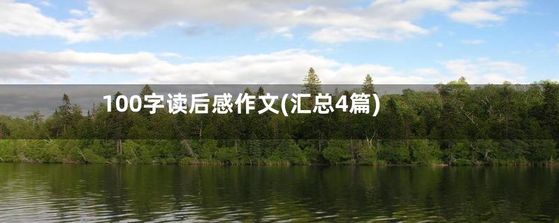 100字读后感作文(汇总4篇)